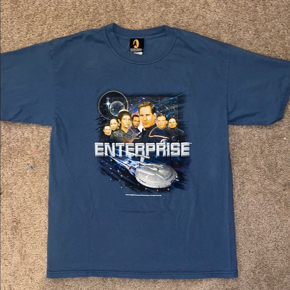Vintage Star Trek Enterprise graphic T-shirt, size L
